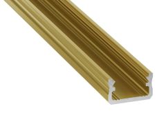 Profil LED aluminiowy typ A nawierzchniowy Złoty Mat. 2.02m