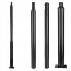 Słup Oświetleniowy 3m 76mm 20x20cm czarny