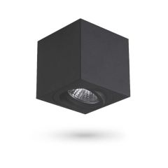 Oprawa natynkowa Kubik GU10 80x80x85mm Uchylna Czarna Kwadratowa