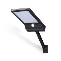 Lampa solarna LED 2.3W 400LM 6500K Biała Zimna Czujnik Ruchu Zmierzchu + Uchwyt