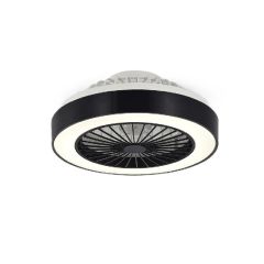 Lampa sufitowa LED z wentylatorem 51W 5040lm CCT Czarna 