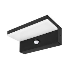 Lampa elewacyjna LED 9W 4000K Biała Neutralna Czarna Czujnik Ruchu PIR