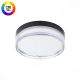 Lampa sufitowa plafon LED Czarny 18W CCT 2800K-6000K IP65 Okragła