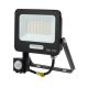 Halogen Naświetlacz LED HQ Czarny 30W 2700LM 6000K Biała Zimna z czujnikiem ruchu zmierzchu 
