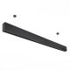 Lampa wisząca LED liniowa 38 W, 3800 lm, CCT 3000–6000 K, czarna, z efektem plastra miodu