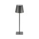 Lampka na stolik restauracyjna LED HQ Szara 230lm 2700K-6000K CCT Akumulator 3Ah