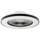 Lampa sufitowa LED z wentylatorem 51W 5040lm CCT Czarna