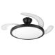 Lampa sufitowa HQ LED z wentylatorem Ø49cm 36W 2880lm CCT Czarna