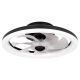 Lampa sufitowa LED z wentylatorem 51W 5040lm CCT Czarna