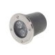 Lampa gruntowa LED 3W 240lm IP65 6000K Biała Zimna Srebrna