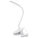 Lampka biurkowa z klipsem LED HQ Biała 2.5W 160lm 4000K Biała Neutralna