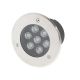 Lampa gruntowa LED 7W 560lm IP65 2700K Ciepła Srebrna 