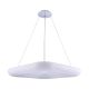 Lampa sufitowa wisząca LED HQ 50W 3500lm 60cm 3000K Ciepła Biała Kwadratowa