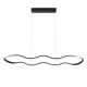 Lampa wisząca LED HQ 24W 1920lm 100cm 3000K Barwa Ciepła Fala Czarna