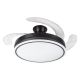 Lampa sufitowa HQ LED z wentylatorem Ø48cm 36W 2880lm CCT Czarna