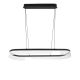 Lampa wisząca LED do salonu HQ 30W 2400lm 3000K Ciepła owalna czarna