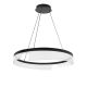 Lampa wisząca LED do salonu HQ 23W 1840lm Ø60cm 3000K  jeden pierścień czarna