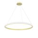 Lampa wisząca LED do salonu HQ 30W 2080lm Ø50cm 3000-6000K CCT pilot jeden pierścień złota szczotkowana
