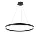 Lampa wisząca LED do salonu HQ 22W 1760lm Ø60cm 3000K  jeden pierścień czarna
