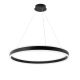 Lampa wisząca LED do salonu HQ 36W 2880lm Ø60cm 3000K  jeden pierścień czarna
