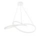 Lampa wisząca do salonu LED HQ 30W 2400lm Ø60cm 3000K Barwa Ciepła Pętla Obręcze Biała