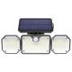 Halogen Naświetlacz solarny LED Czarny 10W 500LM 6000K Biała Zimna Pilot PIR 