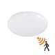 Lampa sufitowa plafon LED 18W 1450lm 3000K Biała Ciepła 35cm Czujnik Ruchu Zmierzchu MV