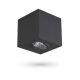 Oprawa natynkowa Kubik GU10 80x80x85mm Uchylna Czarna Kwadratowa