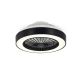 Lampa sufitowa LED z wentylatorem 51W 5040lm CCT Czarna 