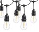 Girlanda 20m, 20 x E27,  20W 1200LM, 2700K Ciepła, Czarna, IP44